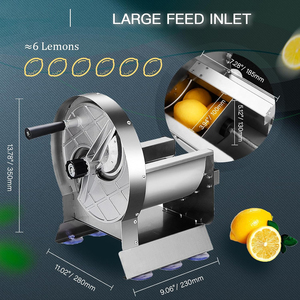 Trancheuse manuelle en acier inoxydable pour fruits et légumes, machine à trancher les agrumes, les citrons, les bananes, les tomates, pour la maison - Product Image 2
