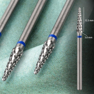 Fraise conique en carbure de tungstène de 3,0*12,5 mm (3/32 po) pour accessoires de précision pour le nail art - Product Image 5
