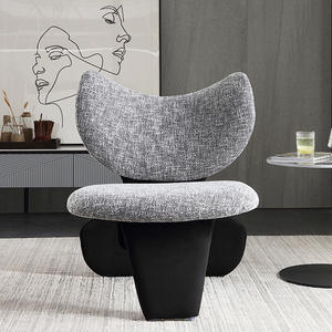 เก้าอี้โซฟาเดี่ยวสไตล์อิตาลี พนักพิงโค้ง เก้าอี้ห้องนั่งเล่นตามหลักสรีรศาสตร์ - Product Image 4