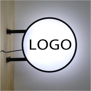 لافتة إعلانية خارجية مزدوجة الوجهين Led 16in لوحة إعلانات مستديرة مقاومة للماء لمتاجر البيع بالتجزئة - Product Image 3