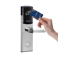 Cerradura Inteligente para Hotel Orbita con Tarjeta RFID, Sin Llave, de Acero Inoxidable, con Software de Gestión Gratuito