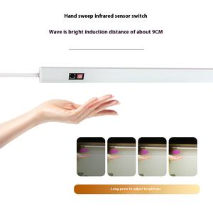 Tira de Luz LED Recargable por USB de 5V con Sensor de Movimiento para Gabinete, Diseño Moderno, Perfil de Aluminio, Impermeable, Regulable - Product Image 4