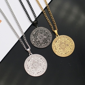 7 malaikat liontin segel Solomon tetrammaton pria Malaikat Sigil kalung segel tujuh Archangel kalung jimat - Product Image 2