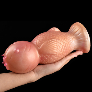 เซ็กซ์ทอยสำหรับผู้ชายผู้หญิงเซ็กซ์ทอยมีปลั๊กกระตุ้นทวารหนักลายปลาโอวิโพซิลิโคนแฟนตาซี - Product Image 4