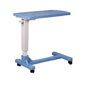 Vendita diretta in fabbrica di alta qualità ospedale sopra il tavolo da letto regolabile in altezza con ruote