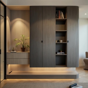 Meuble d'entrée en bois durable, moderne, minimaliste et écologique, élégant et raffiné, pour le rangement des chaussures, idéal pour le salon et l'hôtellerie - Product Image 2