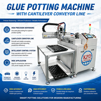 Machine à coller à chaud avec 2 réservoirs de colle (colles A et B) intégrés / Distributeur/Appliqueur/Système de colle thermofusible