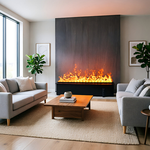 <span class=keywords><strong>Cheminée</strong></span> électrique encastrée 3D à vapeur de 180 cm |   <span class=keywords><strong>Cheminée</strong></span> intelligente RGB 64 couleurs avec humidificateur à remplissage automatique, décoration murale personnalisée pour maison et villa - Product Image 4