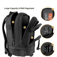 Sacs à dos tactiques de voyage pour sports de plein air, sacs à dos tactiques en polyester imperméables, sacs à dos tactiques résistants aux déchirures et imperméables