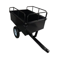 2025 Offre Spéciale robuste ATV Quad tracteur remorque chariot à benne basculante tirer derrière le chariot de jardin pour une charge lourde pour l'utilisation de VTT et de jardin