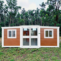 Maison préfabriquée de luxe économique en conteneur de 40 pieds, maisons mobiles prêtes à l'emploi, pièce en conteneur extensible, appartement de 2 ou 3 chambres, atelier