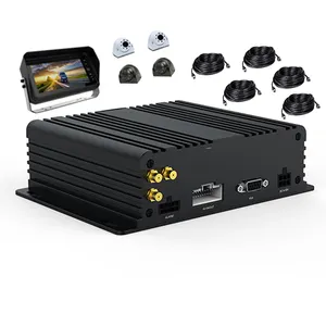 Full HD 1080P 4CH 4G WiFi kamera dasbor seluler sistem kamera keamanan 4CH Kit mobil truk Bus CCTV kendaraan kotak hitam DVR Manual