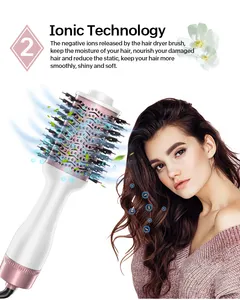 2023 Comb Hot Air Brush Hair Dryer Hair Blow Dryer Straightener Brush