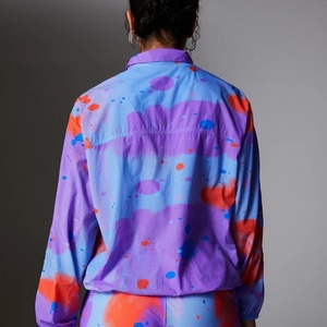 Men Breathable Regular <b>Lightweight</b> <b>Running</b> Anorak Zip-Up Reflective Windbreaker <b>Jackets</b> with Print -TEX - Product Image 3