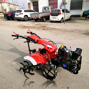 Micro-motoculteur portatif multifonctionnel à quatre roues motrices, agricole, autopropulsé, avec moteur rotatif, boîte de vitesses et pompe - Product Image 1