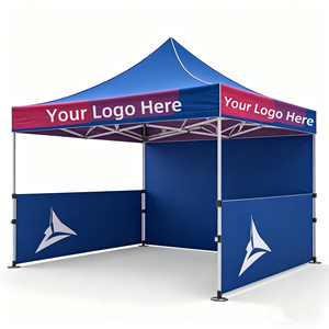 <span class=keywords><strong>Tente</strong></span> de réception pliante 3x3 m pour extérieur, robuste, imperméable, double couche, avec structure en aluminium, pour événements toutes saisons - Product Image 1