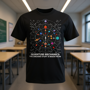 Camiseta Quantum Mechanics Science Stem The Dreams Stuff, unisex, para adultos, color negro - Product Image 3