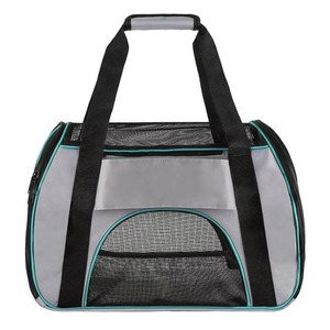 Bolsa de transporte para perros con malla lateral y superior, aprobada por aerolíneas, de fábrica BSCI, adorable transportín para perros, productos para mascotas. - Product Image 4