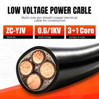 Câble d'alimentation ZC-YJV 0.6/1kV 3x70+1x35mm2 en cuivre XLPE pour l'alimentation auxiliaire des centres de données et les générateurs de secours