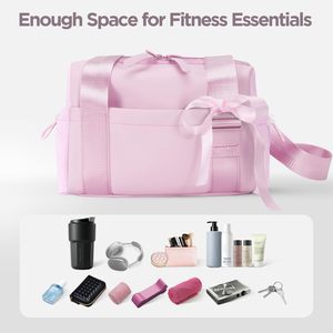 High Quality Made Women Gym Tote <b>Bag</b> Girls <b>Travel</b> Mini Duffel Shoulder <b>Handbag</b> with Wet Pocket - Product Image 6