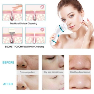 Brosse nettoyante visage multifonction étanche, système de spa portable pour le soin et la beauté du visage, brosse nettoyante électrique pour le visage - Product Image 5