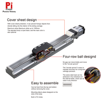Modul Linear Sekrup Bola Pi High Rigidity 1600mm Stroke Aluminium dengan Repeatabilitas ±0.005mm/±0.01mm CNC AOI untuk Otomatisasi PCB LCD