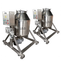 Mélangeur rotatif à tambour en acier inoxydable 350L L&B, prix usine, pour épices et poudres