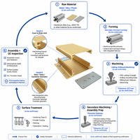 RUICHI Fabrication sur mesure de tôlerie, découpe laser, pliage, boîtier électronique en aluminium, boîte d'alimentation