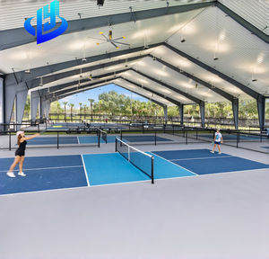 Construction d'usine préfabriquée en structure légère en acier au design moderne, garantie de plus de 5 ans, résistance au vent de plus de 121 mph pour le basketball - Product Image 3
