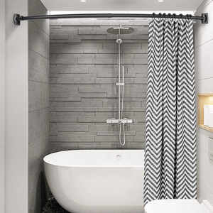 <span class=keywords><strong>Tringle</strong></span> de douche incurvée noire de 60 pouces pour salle de bain, <span class=keywords><strong>baignoire</strong></span>, coin de douche - Product Image 6