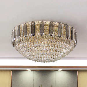 Lámpara colgante de techo redonda con bola de cristal de araña de lujo con Control remoto más vendido - Product Image 5