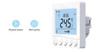 Termostato LCD Inteligente Programable con WiFi, Compatible con Tuya, para Sistema de Calefacción por Suelo Radiante Eléctrico, Compatible con Alexa y Google Home