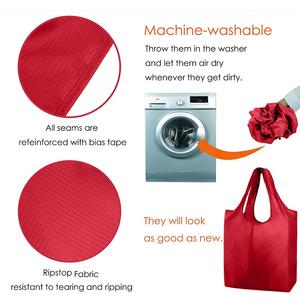 Bolsa de Compras Plegable de Poliéster y Nailon Ecológica de Gran Capacidad, con Estampado Personalizado de Dibujos Animados, Estilo Chaleco, Resistente y Duradera - Product Image 5