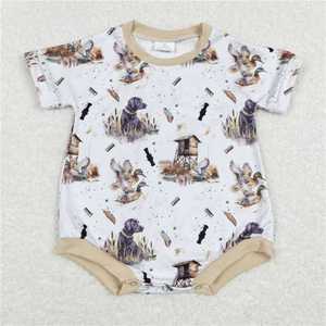 Combinaison à bulles pour bébé garçon style campagnard, vêtements de chasse, imprimé camouflage canard - Product Image 2