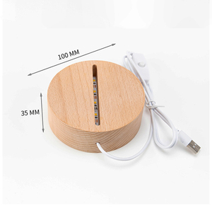 Lampe de nuit LED 3D moderne pour femmes, cadeau pour la fête des mères, la Saint-Valentin et Noël, matériau ABS, tailles moyennes - Product Image 5