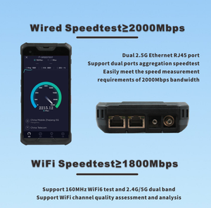 PMT-900s / PMT-900 Asistente Digital FTTH PDA con Doble Puerto Ethernet 2.5G RJ45, Prueba de Velocidad WIFI, 4G+64G 6G+128G - Product Image 4