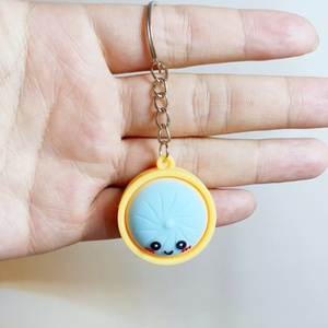 Mini Llavero de Goma Acrílica Colorido con Forma de Dumpling, Juguete Sensorial Blandito para Apretar, Colgante para Bolsa, Accesorios para Colgar, Alivio del Estrés - Product Image 4
