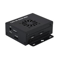 Mini-ordinateur basé sur le module de calcul Raspberry Pi 4, carte Mini IO version complète, boîtier métallique, avec ventilateur de refroidissement