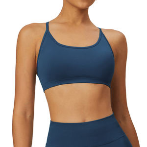 Sujetador Deportivo de Compresión para Mujer, Ligero, con Soporte, Cuello Cuadrado, Sin Costuras, Secado Rápido, Transpirable, de Spandex para Yoga - Product Image 4