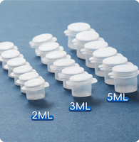 Mini pots de peinture vides de 2 ml/3 ml/5 ml, bandes de pots en plastique hermétiques connectés pour acrylique, aquarelle, arts créatifs, bricolage