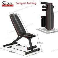 Banc de musculation pour salle de sport à domicile Banc d'entraînement pliable avec 7 positions de dossier Capacité de charge de 660 lb Banc réglable