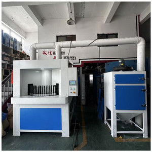 Machine de sablage rotative entièrement automatique à table tournante multi-stations, équipement de sablage à <span class=keywords><strong>disque</strong></span> rotatif - Product Image 1