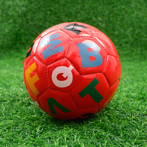 尺寸2儿童聚氯乙烯足球足球儿童15厘米字母教育足球欢迎定制机器缝制玩具球 - Product Image 5