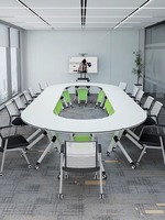 Table de conférence pliante au design moderne pour bureau à domicile, école, hôpital ou salon, tables de formation en vente