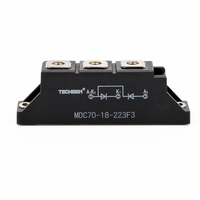 Module de diode redresseuse TECHSEM MDC70-18-223F3 70A 1800V, redresseur à pont SCR haute fiabilité pour alimentation électrique