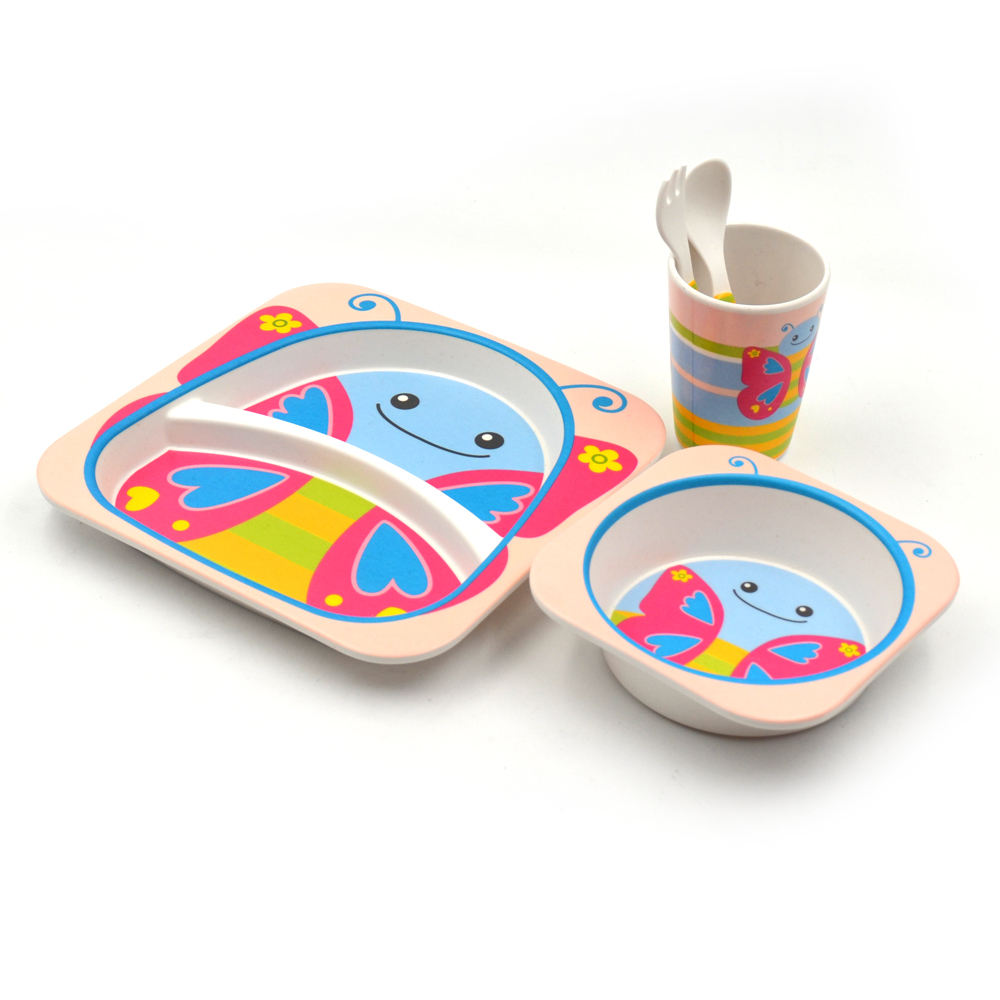 Melamine Dinnerware Personalised Plastic Baby Dinner Set Kids