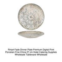 Fade Flat Plate Ø 27 cm Premium Fijn Chinees Porselein Digitale Print Rinart Porselein
