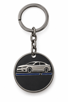 Porte-clés en métal plaqué personnalisé avec emblème de voiture de qualité, logo sur mesure, cadeau d'entreprise en gros, fabricant OEM en vrac