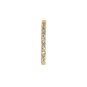 Orecchini in Oro con Diamanti, Taglio Brillante Rotondo, Oro Giallo, Gioielli Classici da Donna per Uso Quotidiano, Colore G, Diamanti Naturali - Product Image 1
