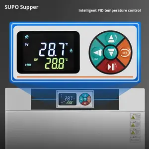 حاضنة بيولوجية من الفولاذ المقاوم للصدأ للبكتيريا والعفن والكائنات الدقيقة، ذات درجة حرارة منخفضة ودرجة حرارة ورطوبة ثابتة للمختبرات - Product Image 4